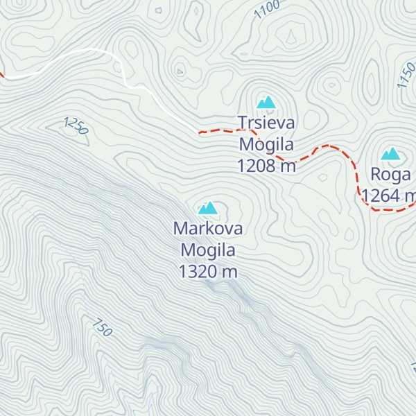 Map of Markova Mogila