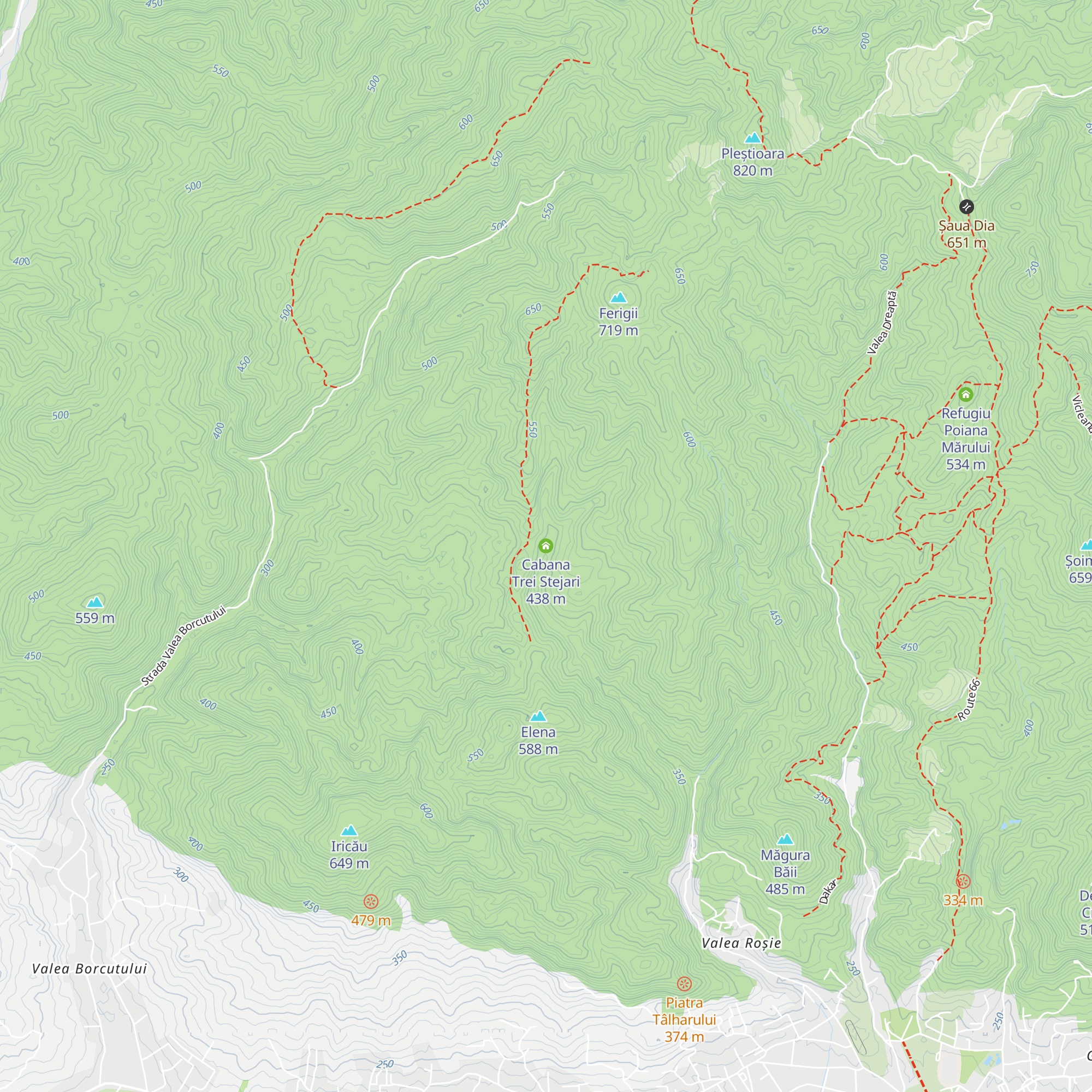 Cabana Trei Stejari map