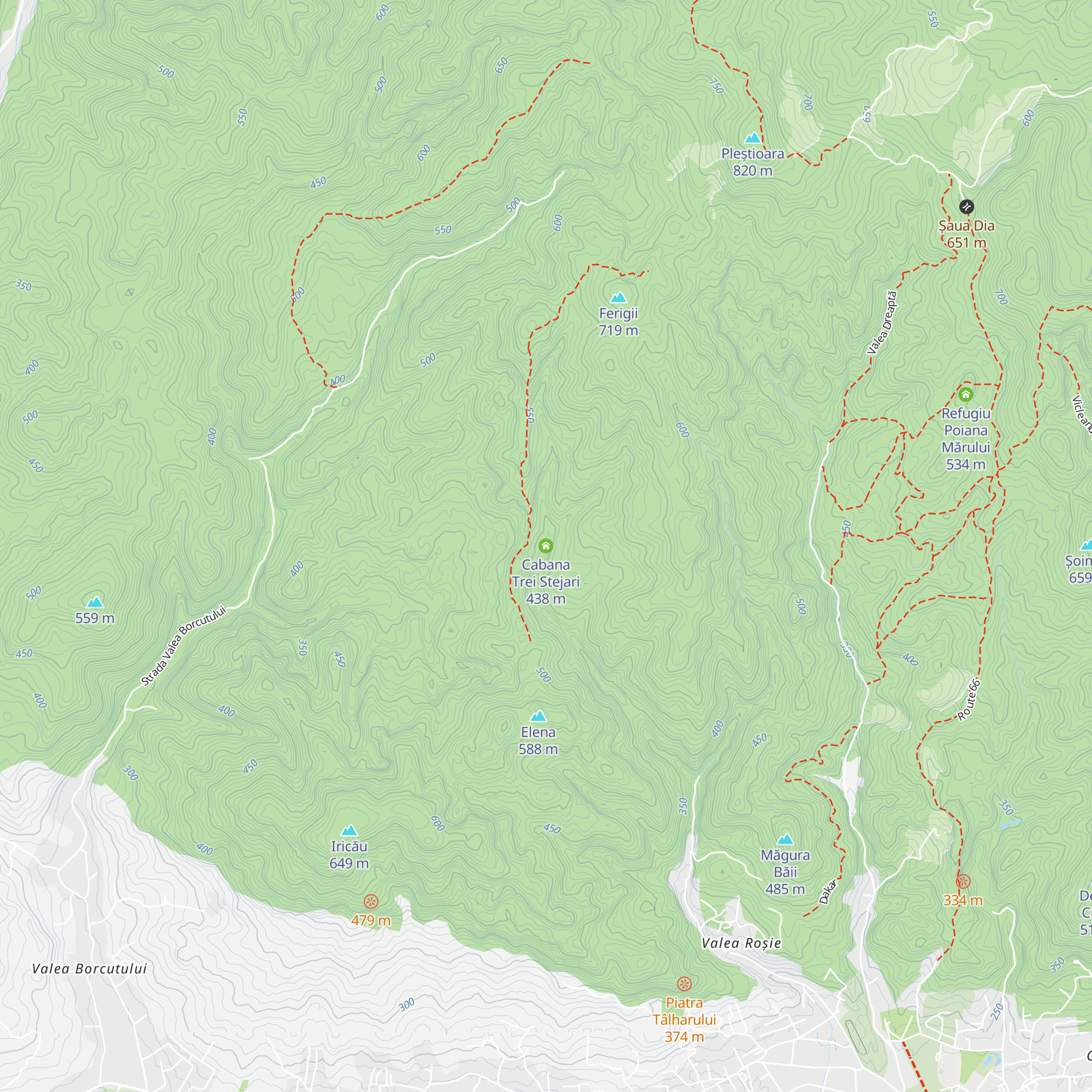 Cabana Trei Stejari map