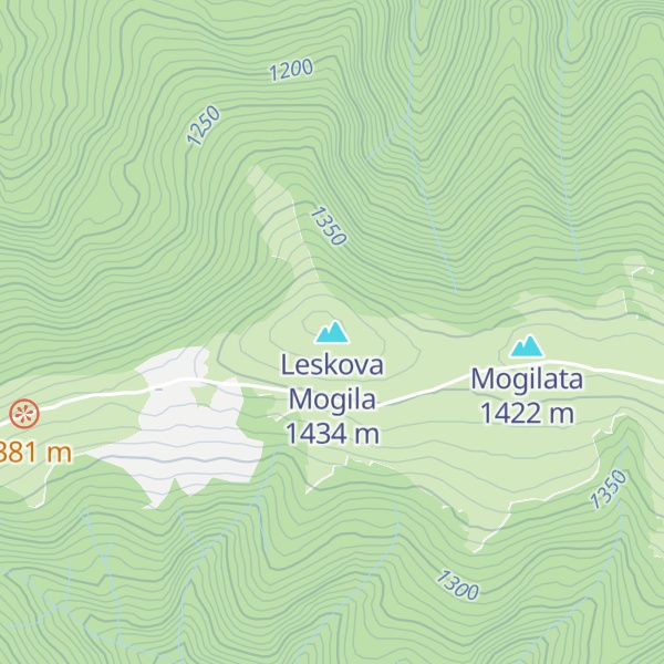 Map of Leskova Mogila