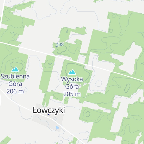 Map of Wysoka Góra