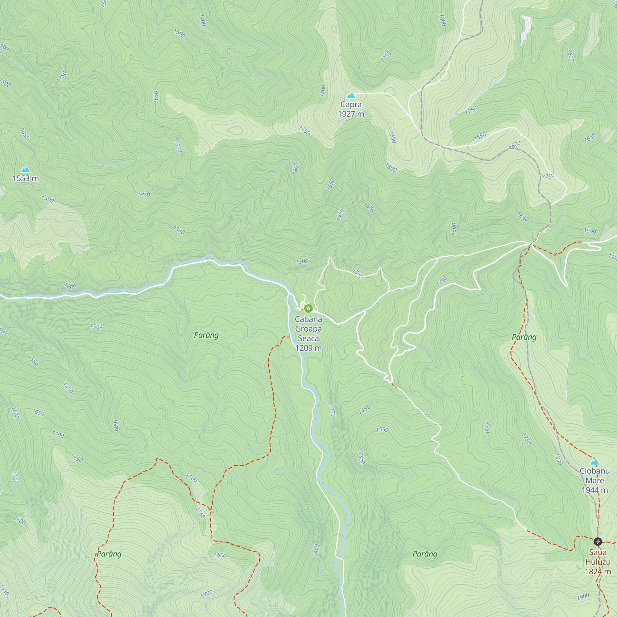 Cabana Groapa Seacă map