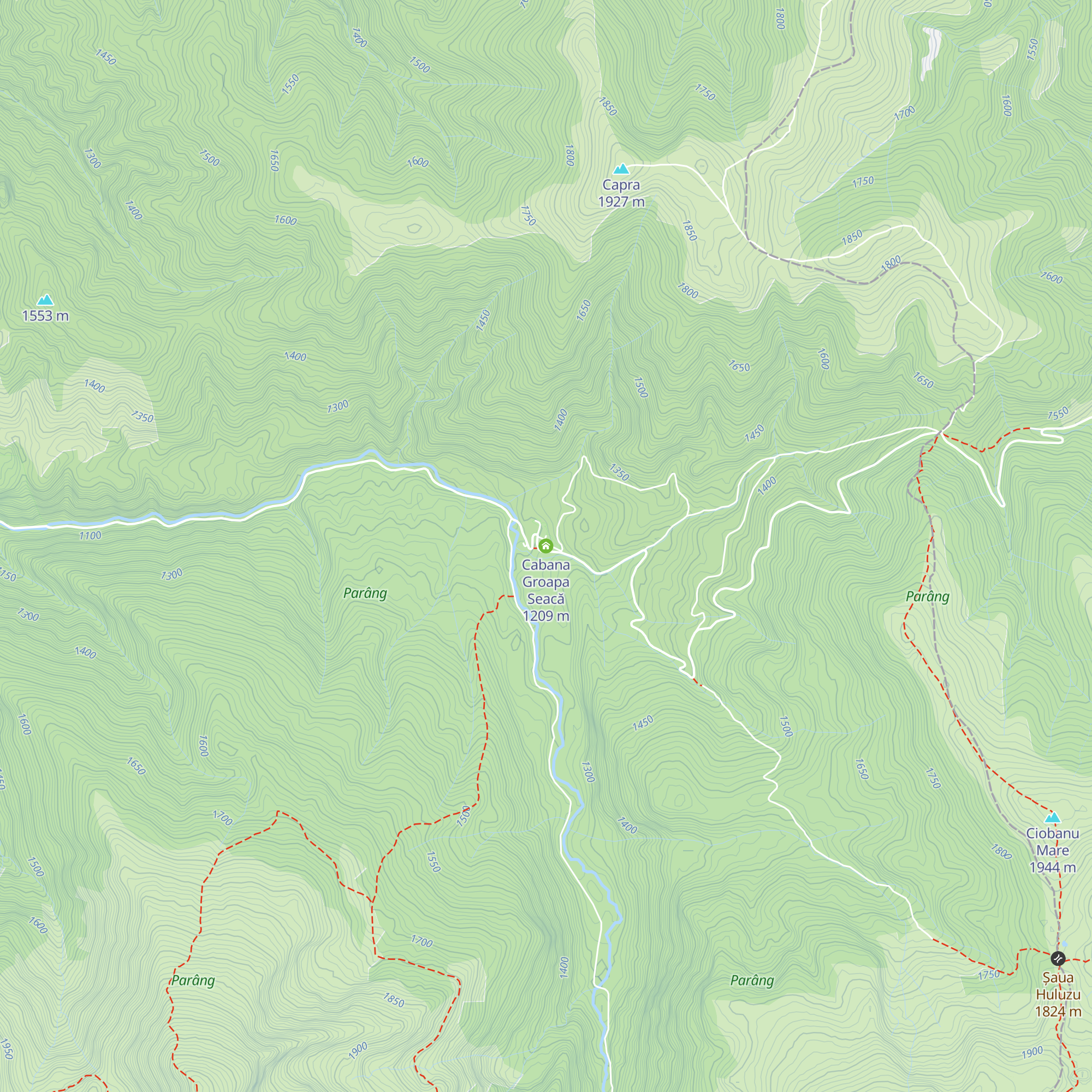 Cabana Groapa Seacă map