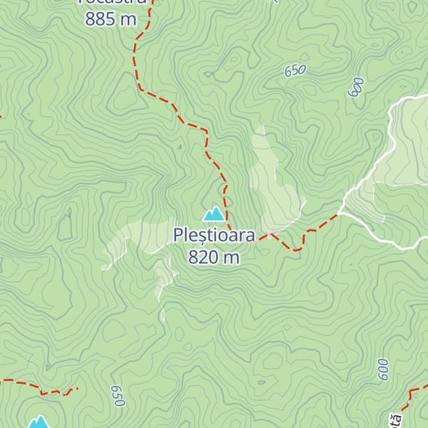Map of Pleștioara