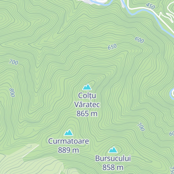 Map of Colțu Văratec