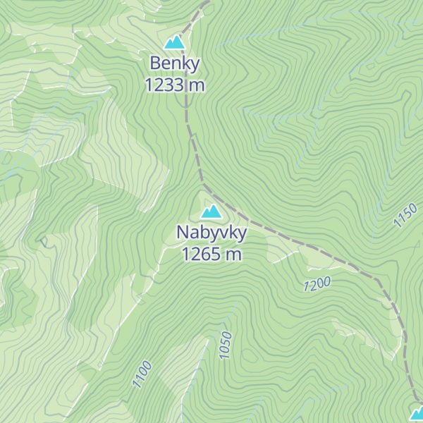 Map of Nabyvky