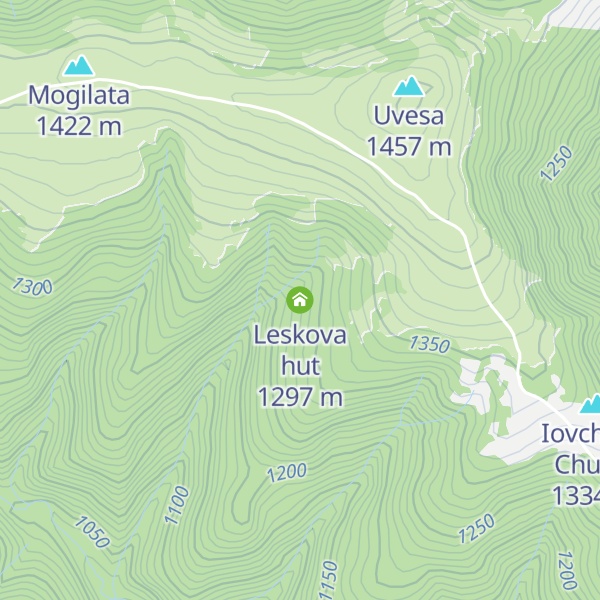 Map of Leskova hut
