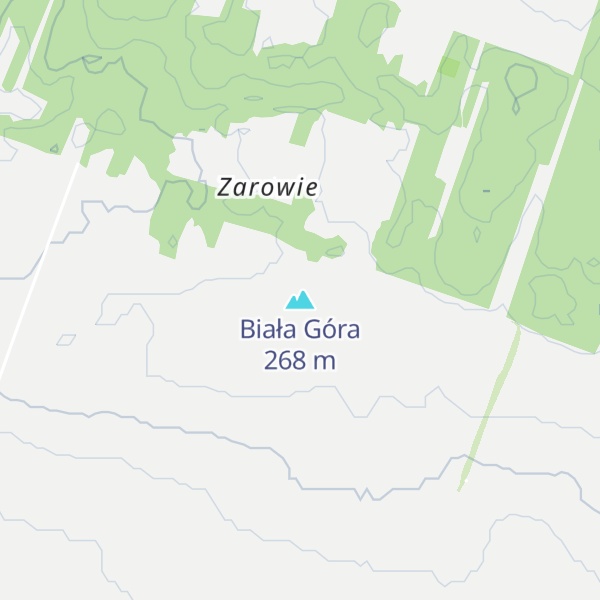 Map of Biała Góra