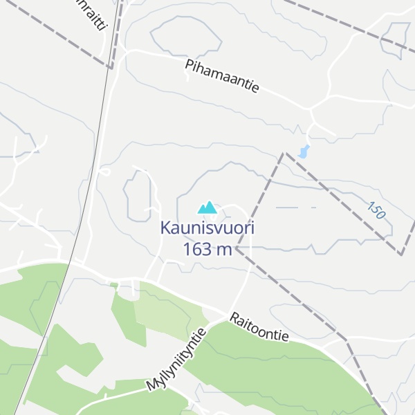 Map of Kaunisvuori