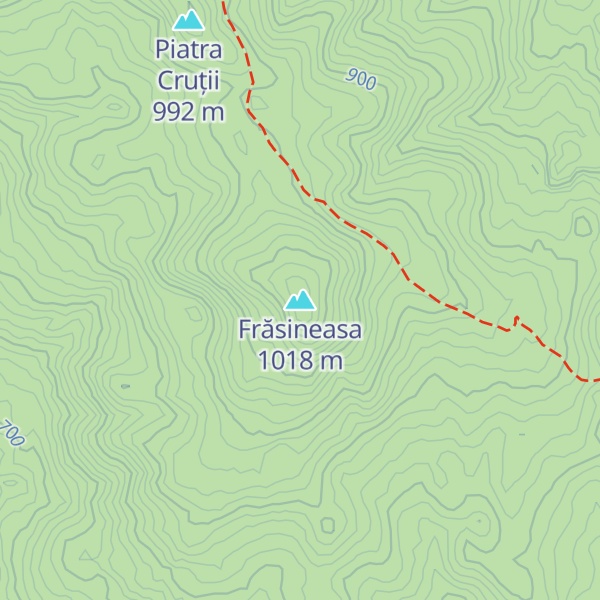 Map of Frăsineasa