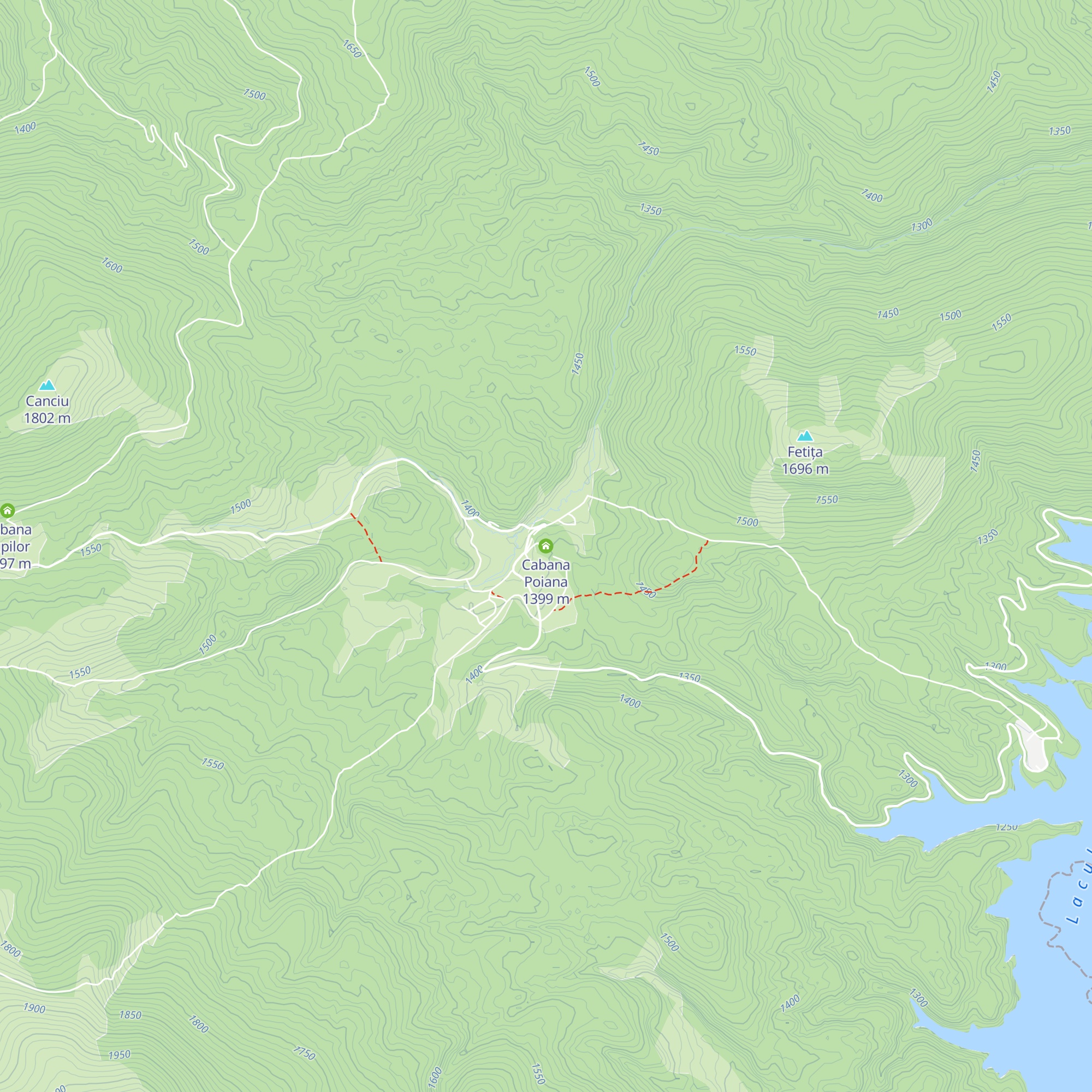 Cabana Poiana map