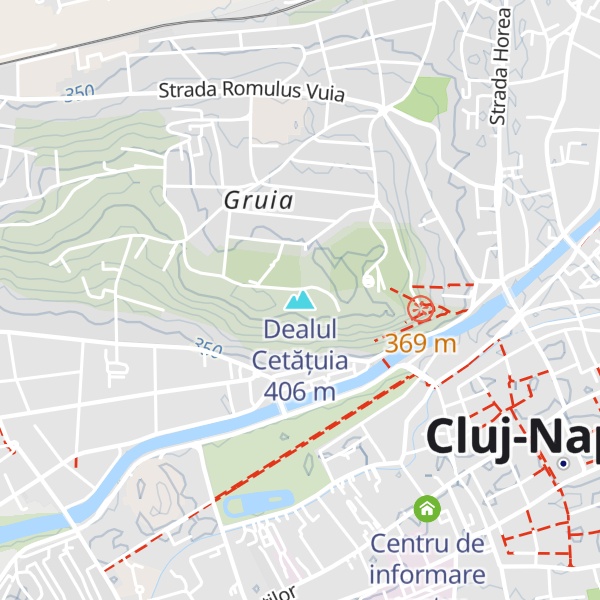 Map of Dealul Cetățuia