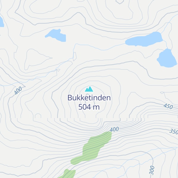 Map of Bukketinden