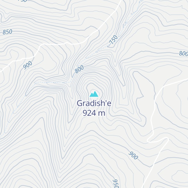 Map of Gradish'e