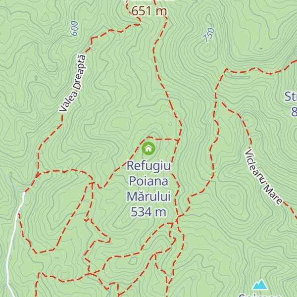 Map of Refugiu Poiana Mărului