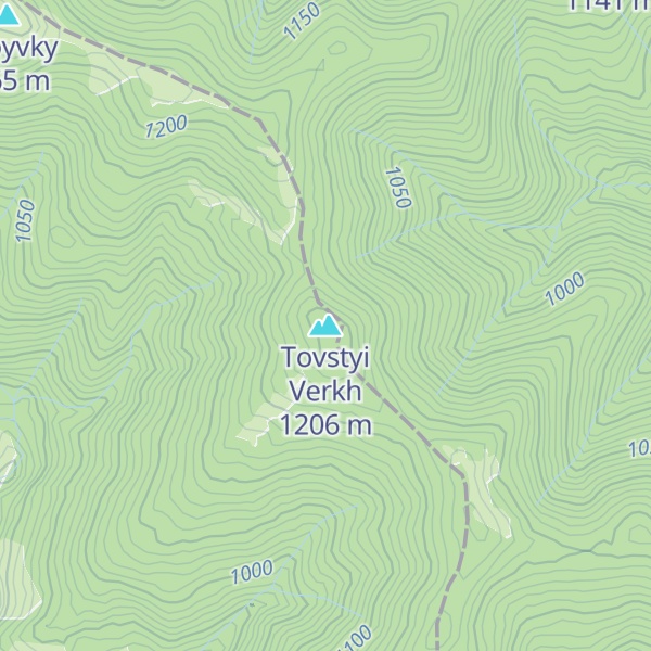 Map of Tovstyi Verkh
