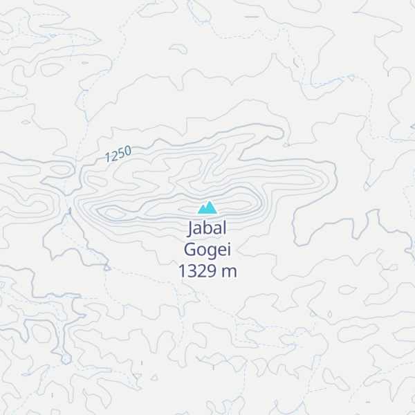 Map of Jabal Gogei