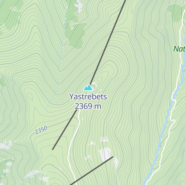 Map of Yastrebets Hut