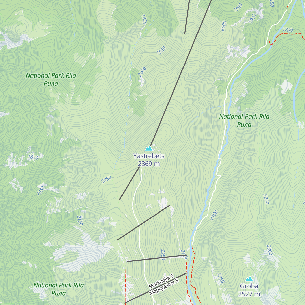 Yastrebets Hut map