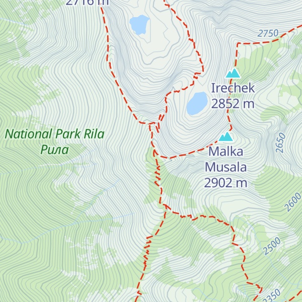Map of Musala