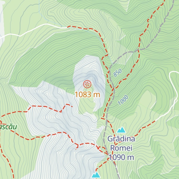 Map of Colții Trascăului