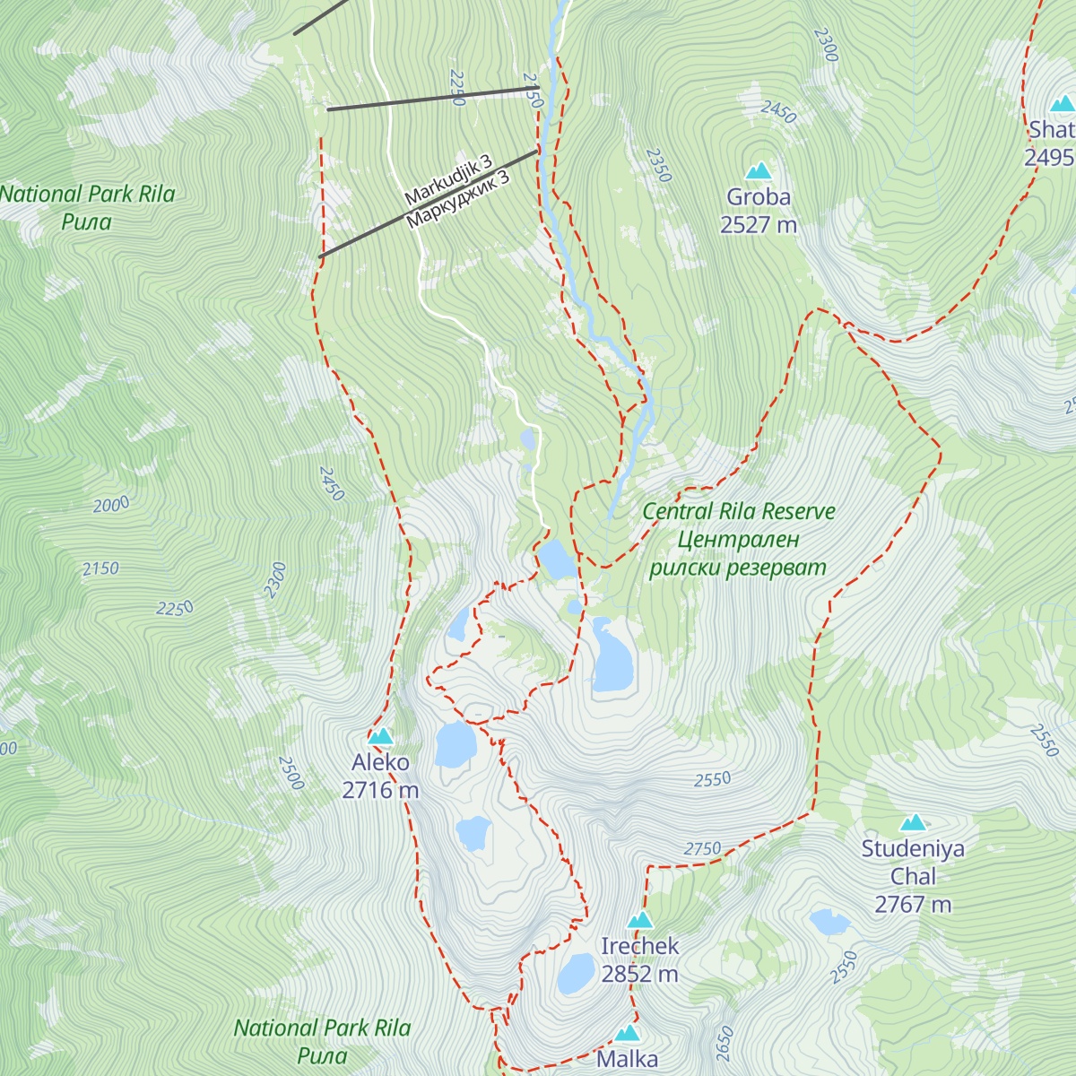 Musala Hut map