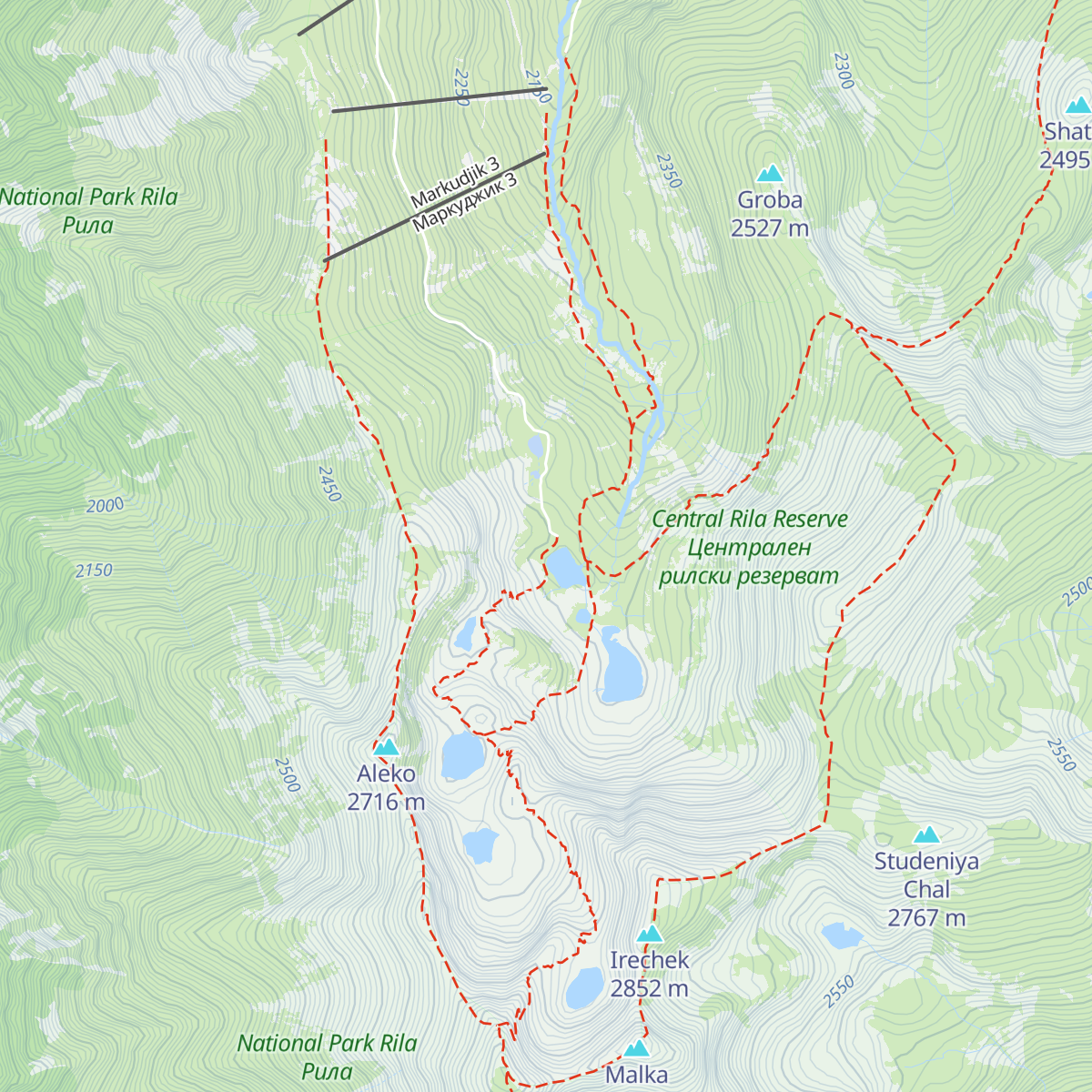 Musala Hut map