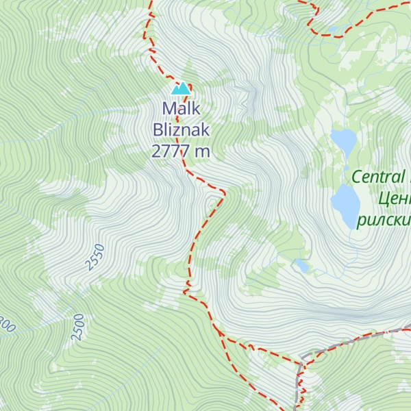 Map of Golyam Bliznak