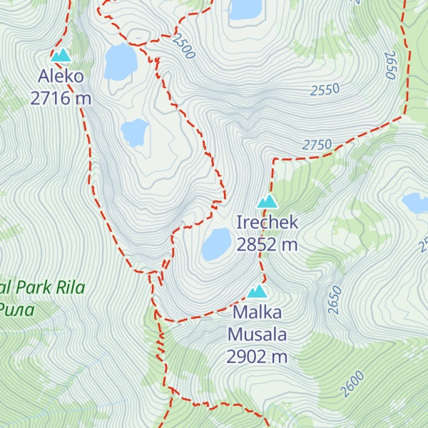 Map of Ledenoto Ezero
