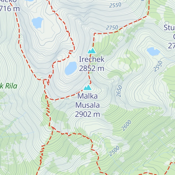 Map of Malka Musala