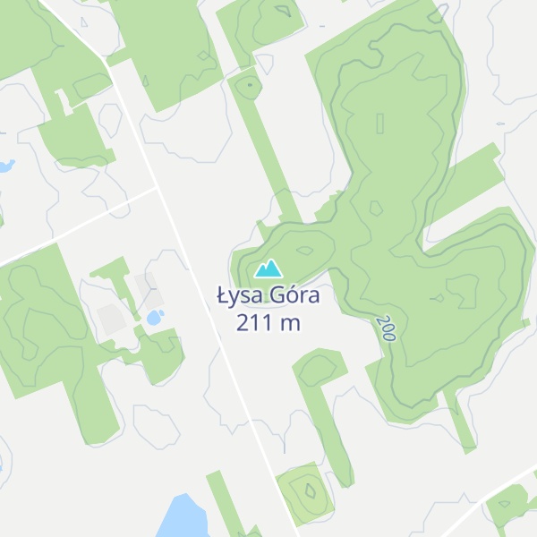 Map of Łysa Góra