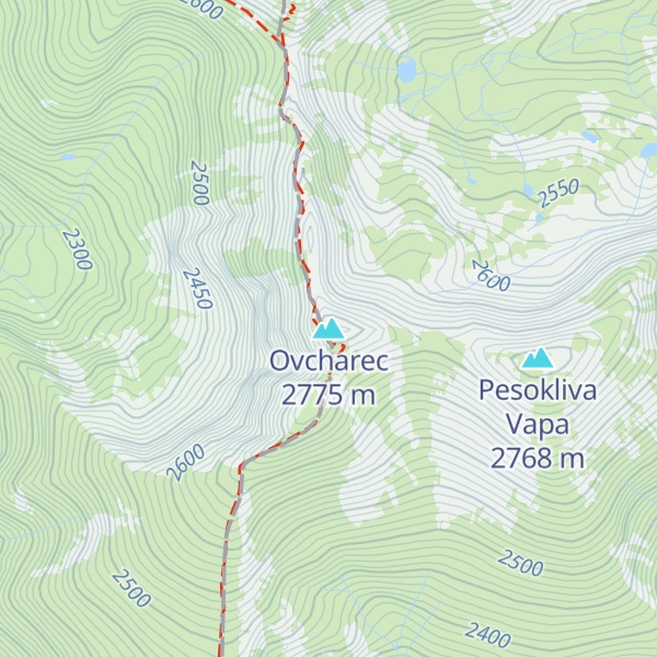 Map of Ovcharec