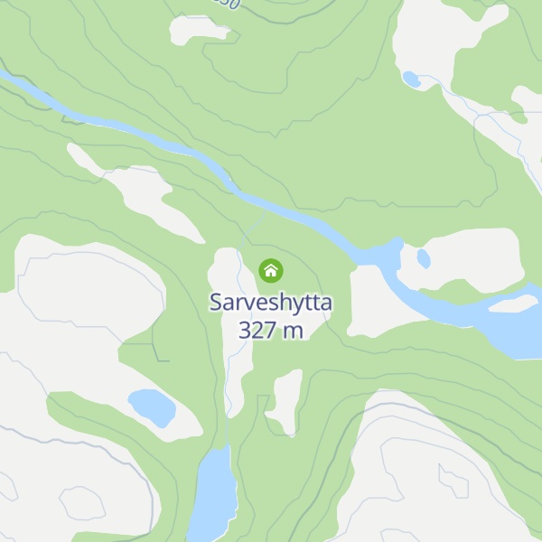 Map of Sarveshytta