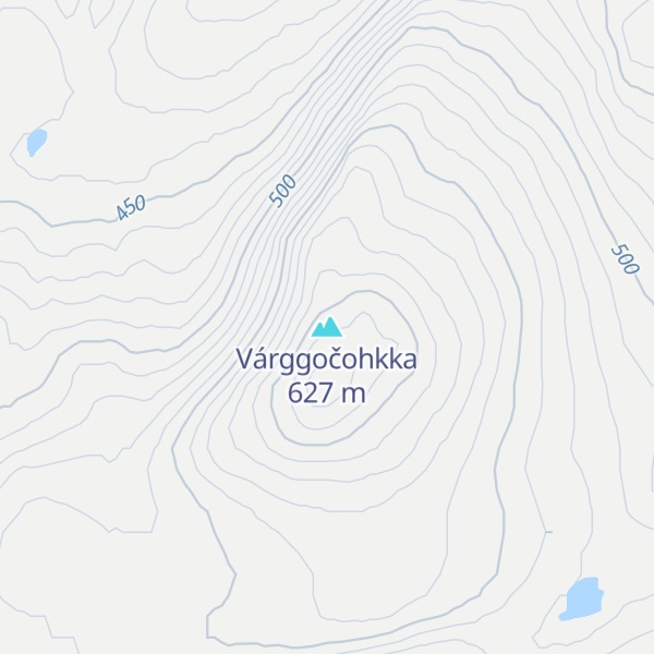 Map of Várggočohkka