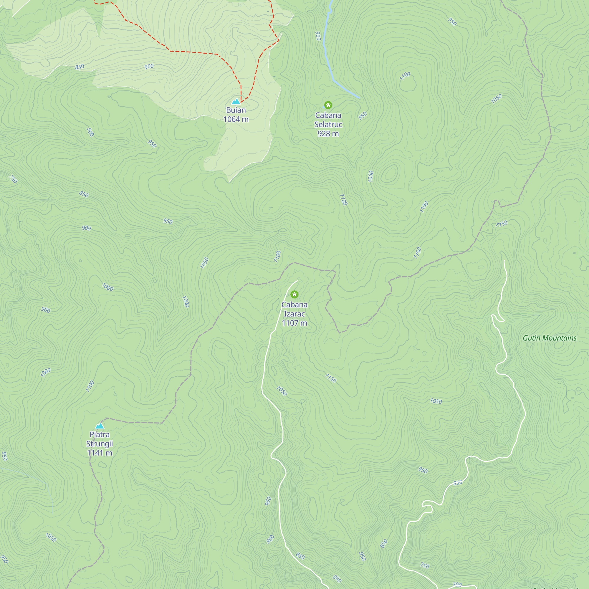 Cabana Izarac map