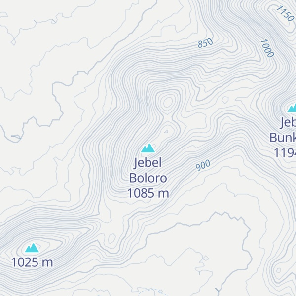 Map of Jebel Boloro