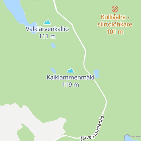 Map of Kalklammenmäki