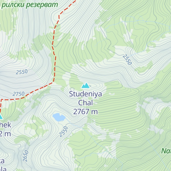 Map of Studeniya Chal