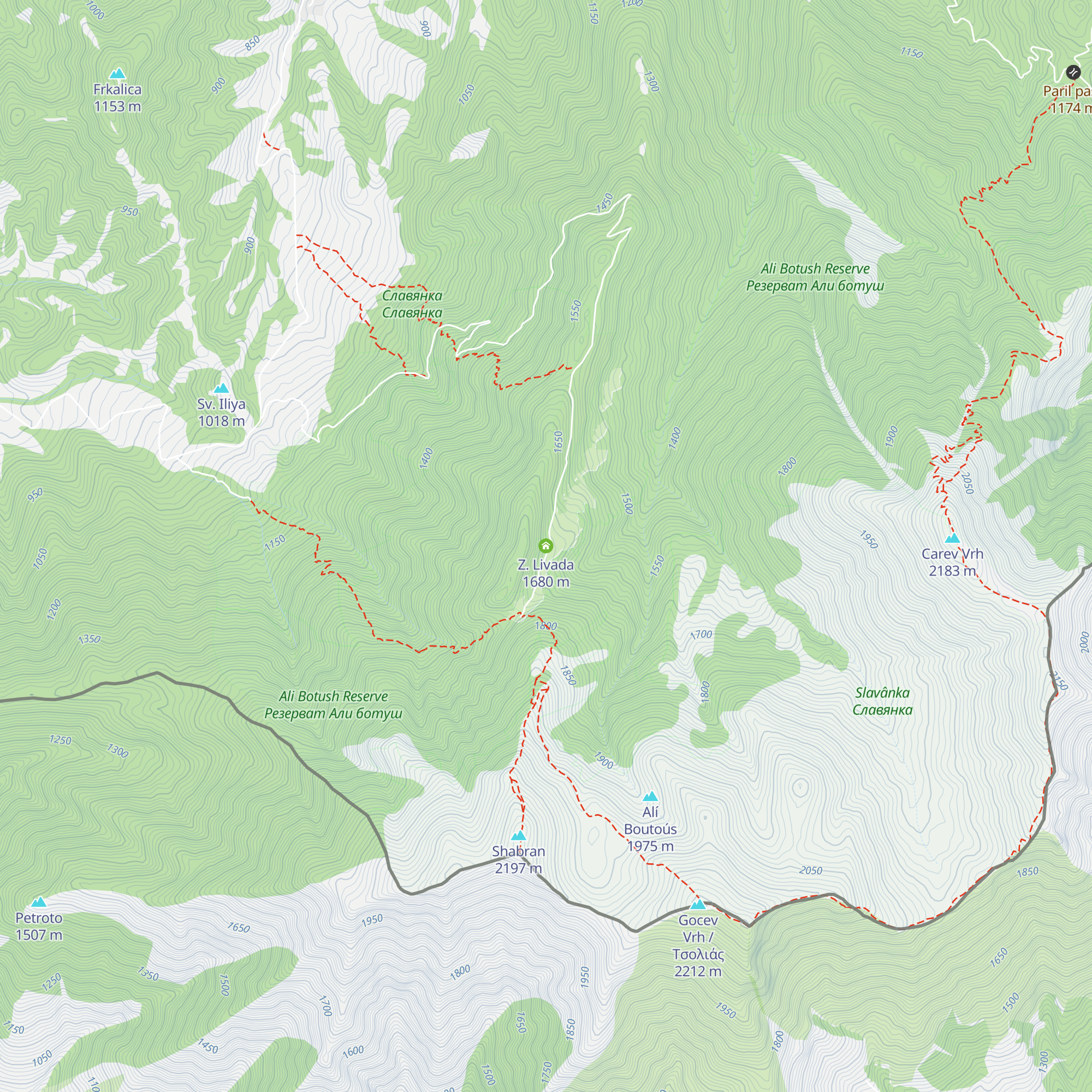 Z. Livada map