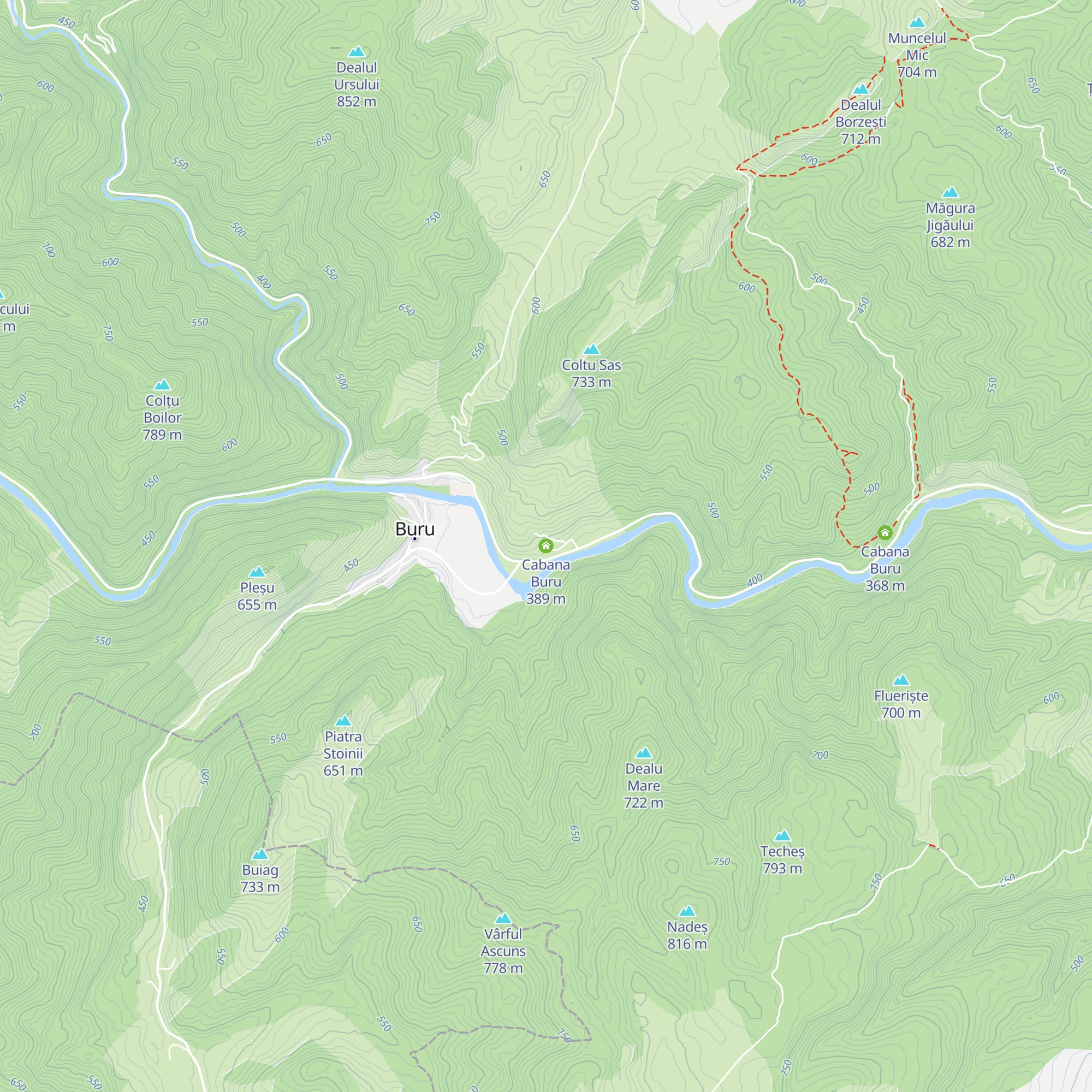 Cabana Buru map