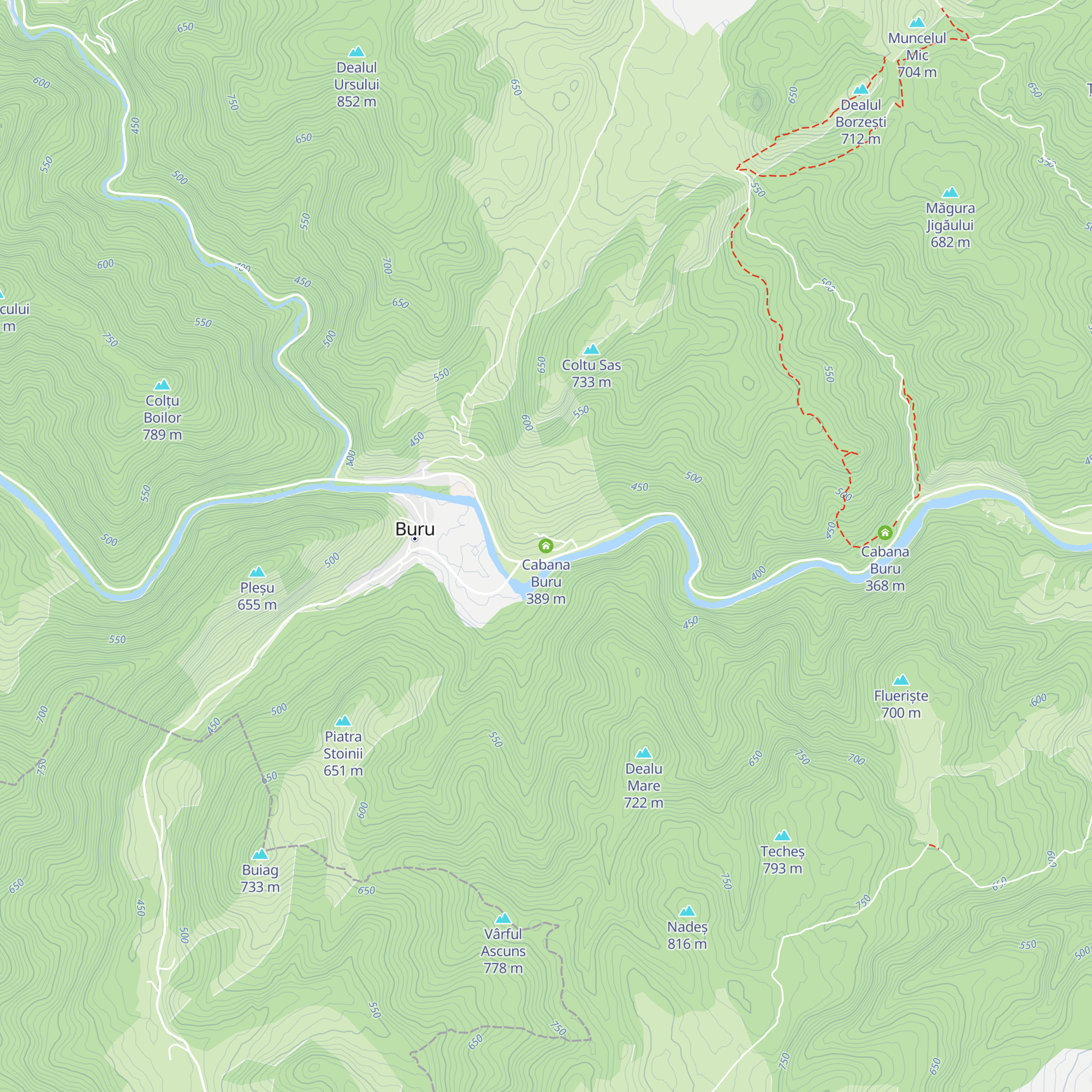 Cabana Buru map