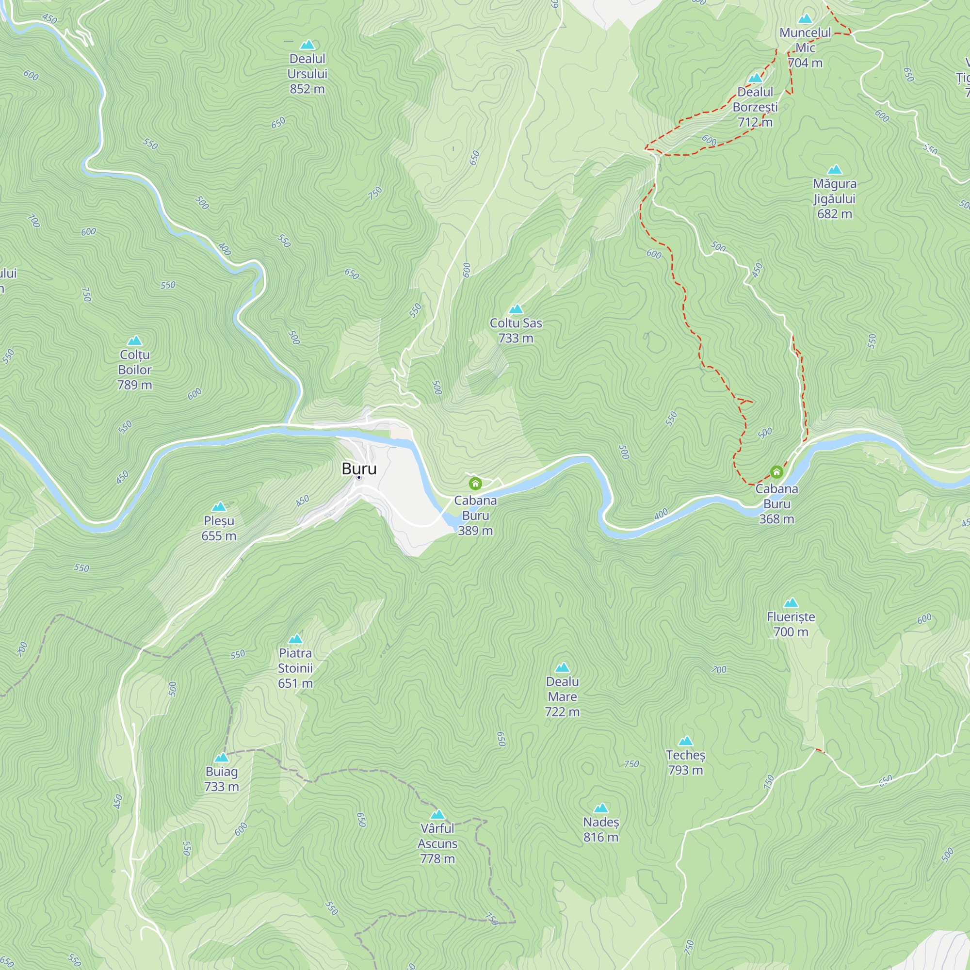 Cabana Buru map