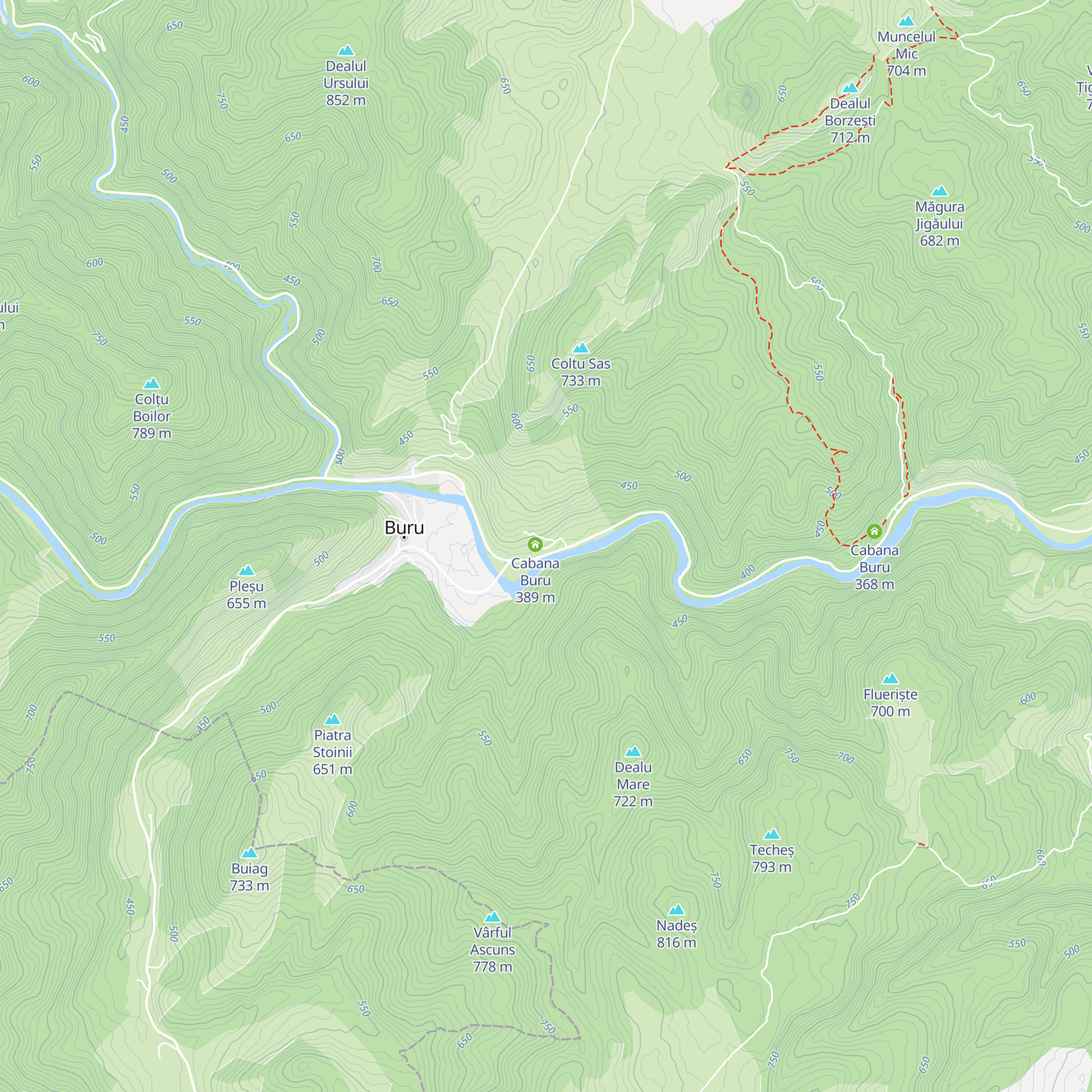 Cabana Buru map
