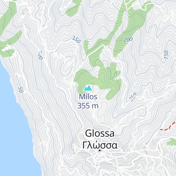 Map of Mílos