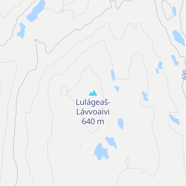 Map of Lulágeaš-Lávvoaivi