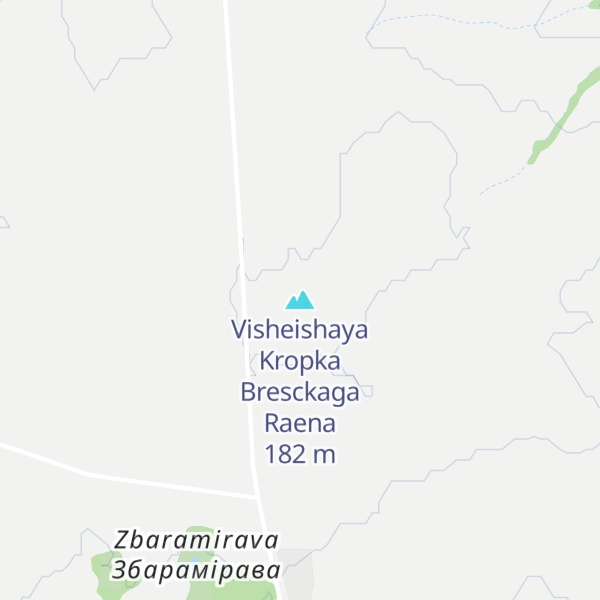 Map of Visheishaya Kropka Bresckaga Raena