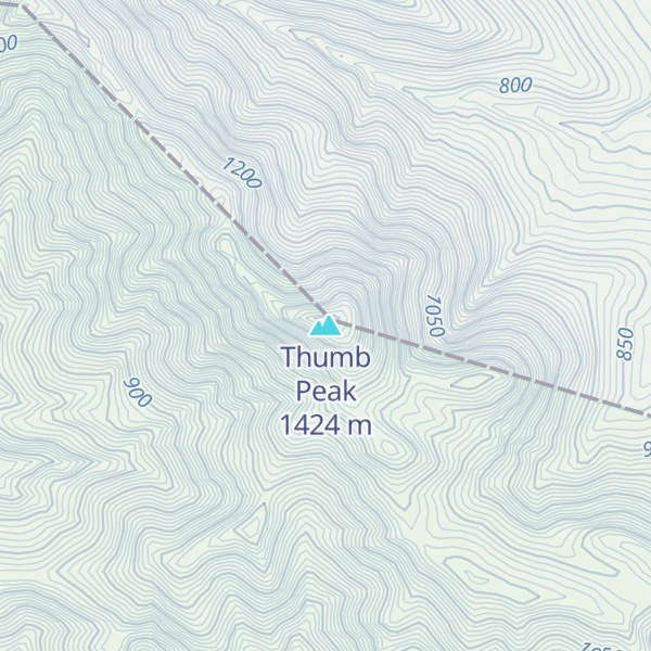 Map of Thumb Peak