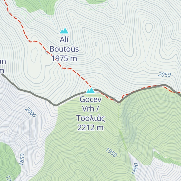 Map of Gocev Vrh / Τσολιάς
