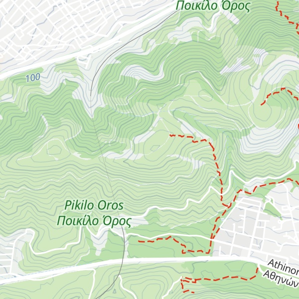 Map of Kapsalona