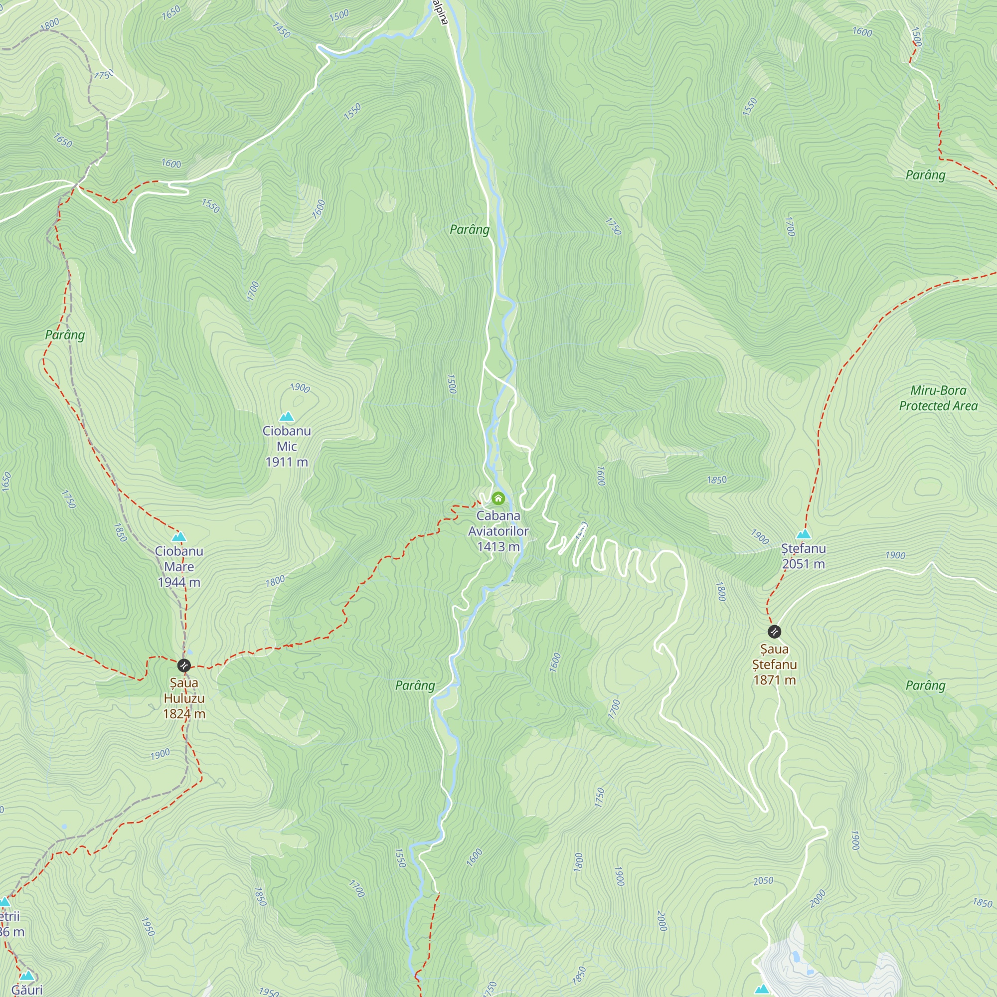 Cabana Aviatorilor map